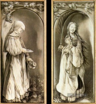 Matthias Grünewald Werke - St Elizabeth und St Frau mit der Palme Renaissance Matthias Grunewald